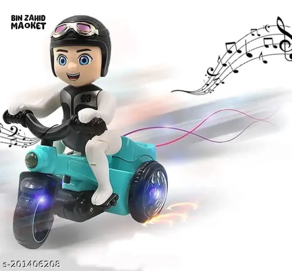 03 BICYCLE 360° ROTATING STUNT TOY | AUTO-RIDING BIKE WITH LIGHTS & MUSIC FOR KIDS - Image 4