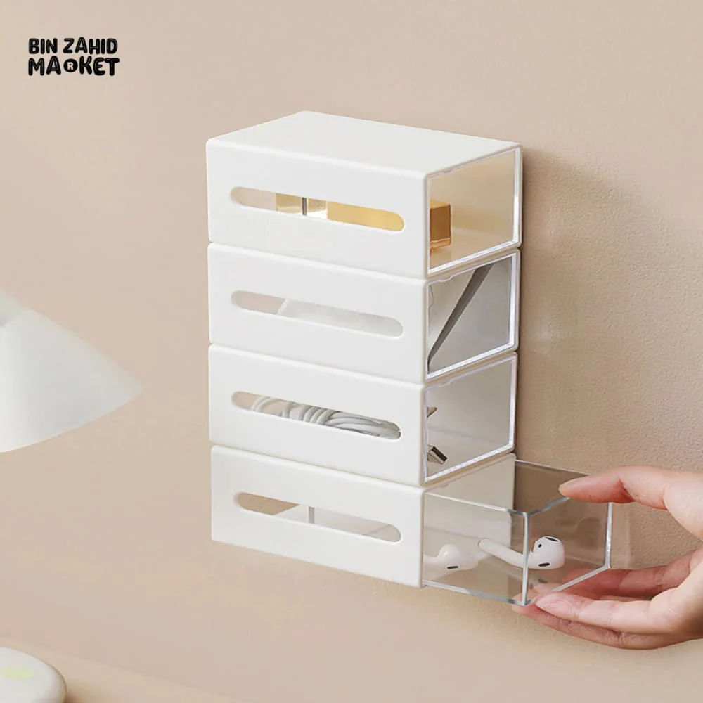 1 PIECE PUNCH-FREE DUAL-OPENING STORAGE BOX – COTTON PADS HAIR CLIPS & EXTRACTION TOOLS - Image 6