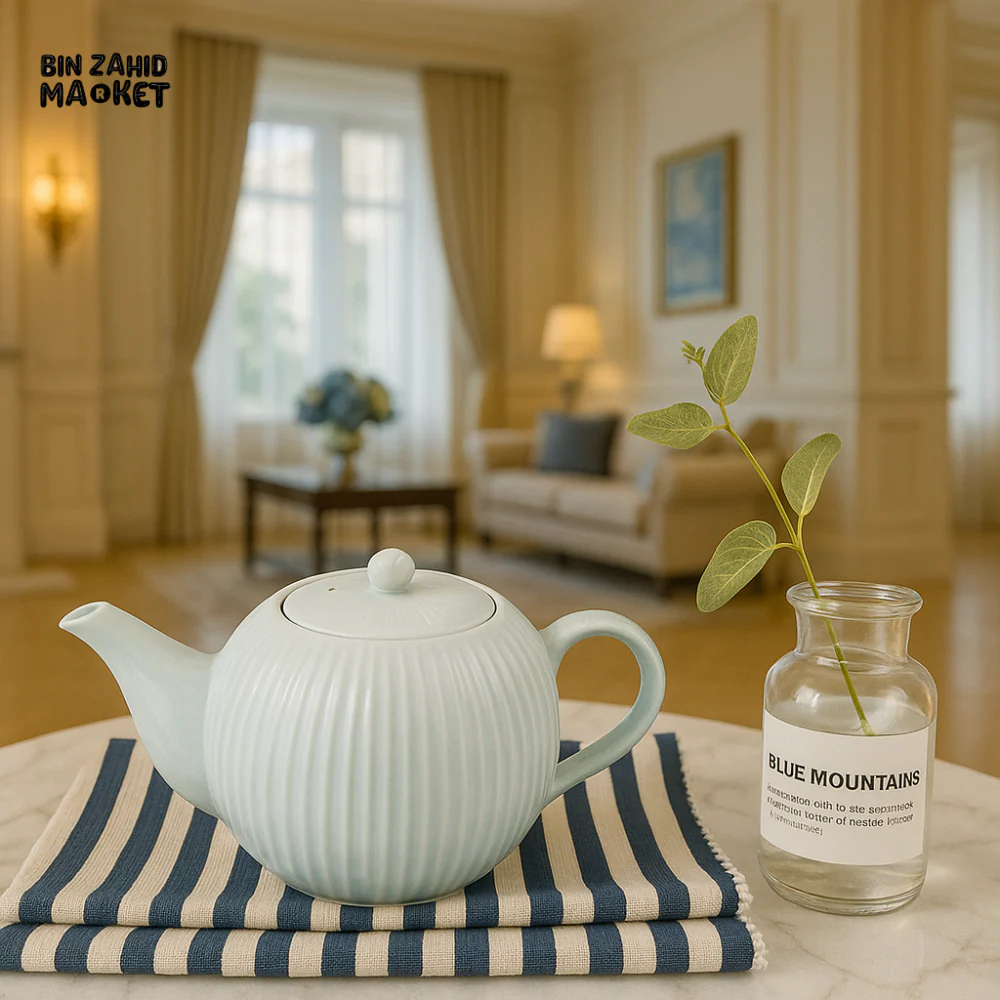 1000ML PORCELAIN TEA POT –  LUXURY VILLA STYLE