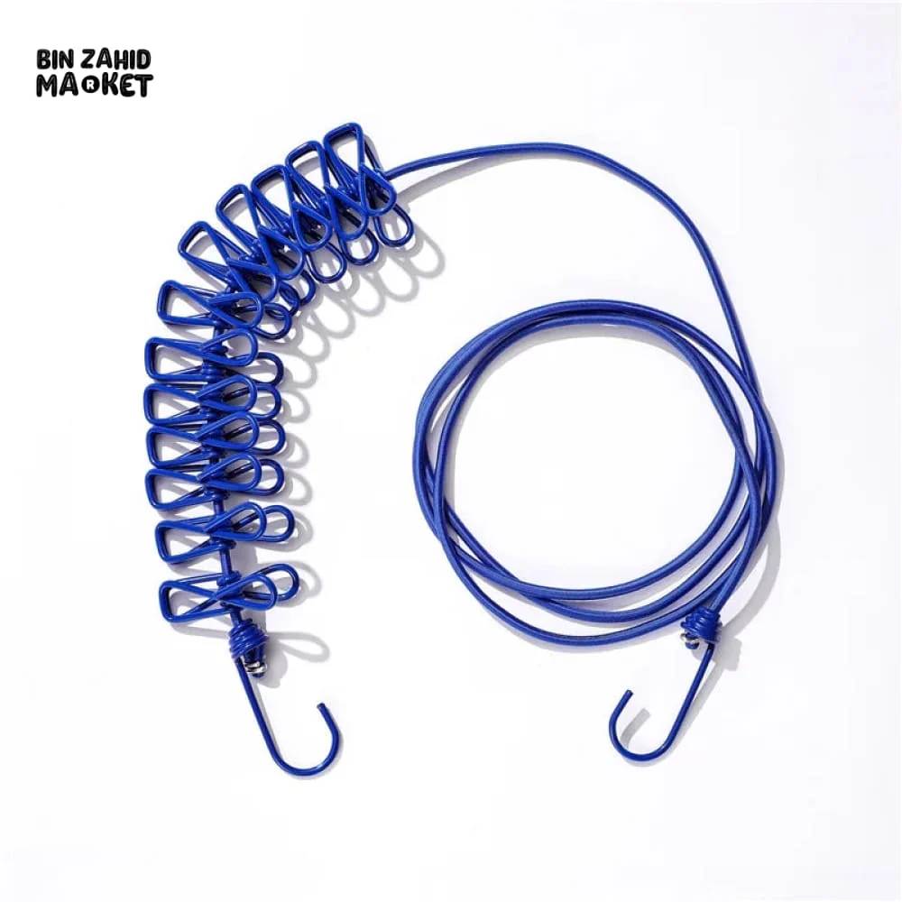 12 CLIPS DRYING CLOTHES ROPE - Image 4