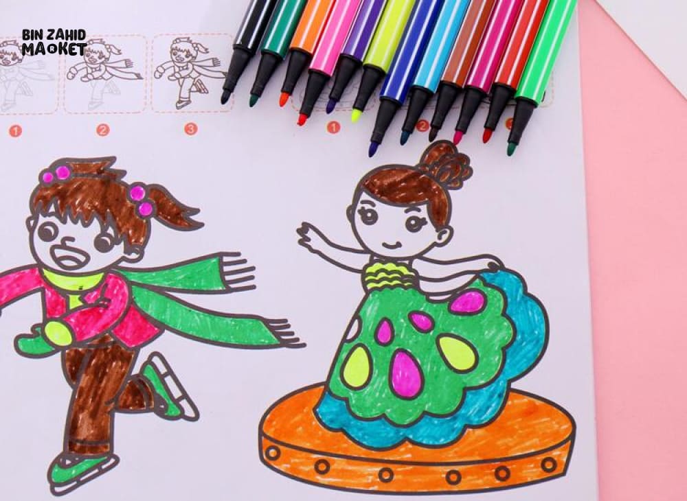 12 PIECES WATER COLORS PEN SET - Image 2
