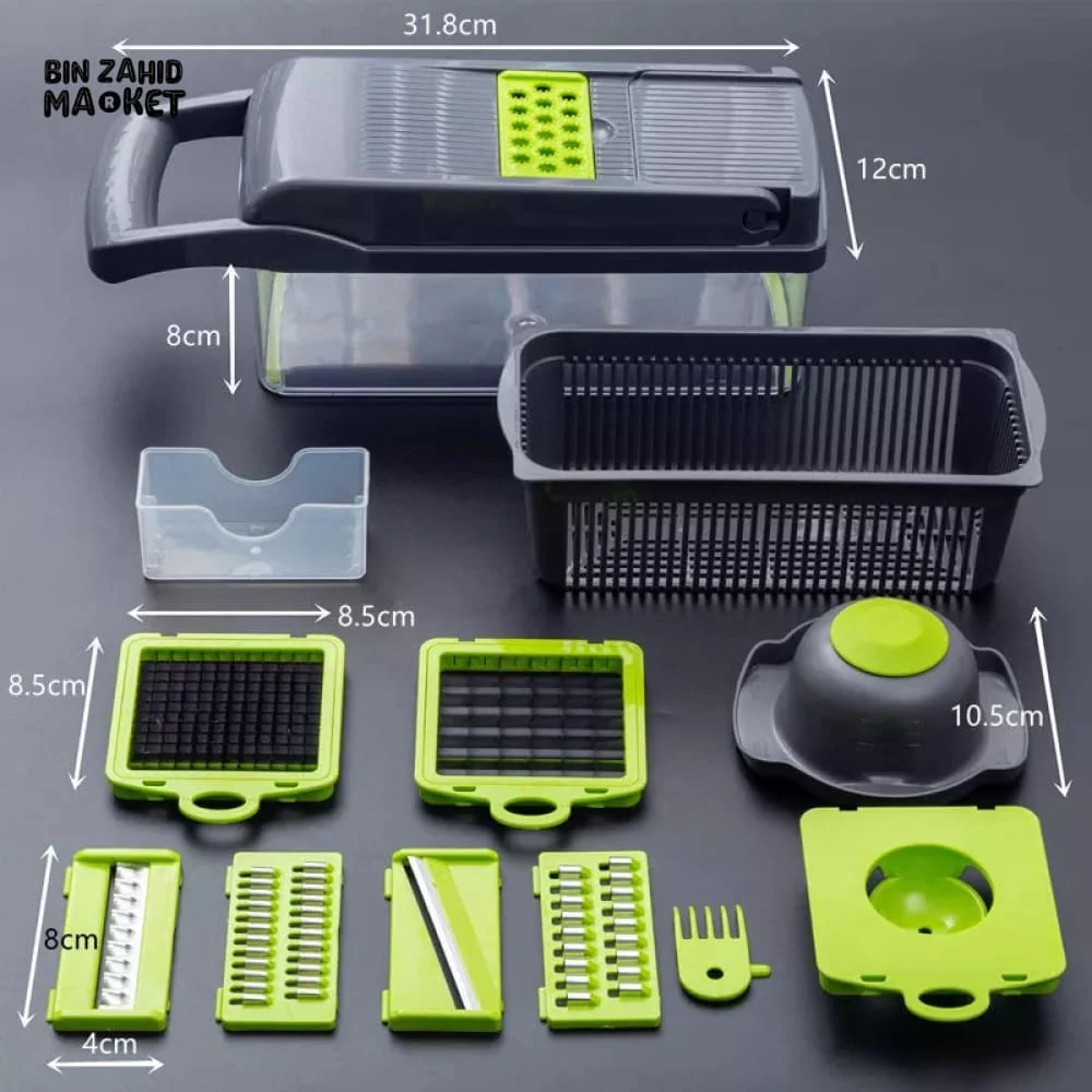 12IN1 MUTIFUNCTIONAL VEGETABLE CUTTER - Image 6