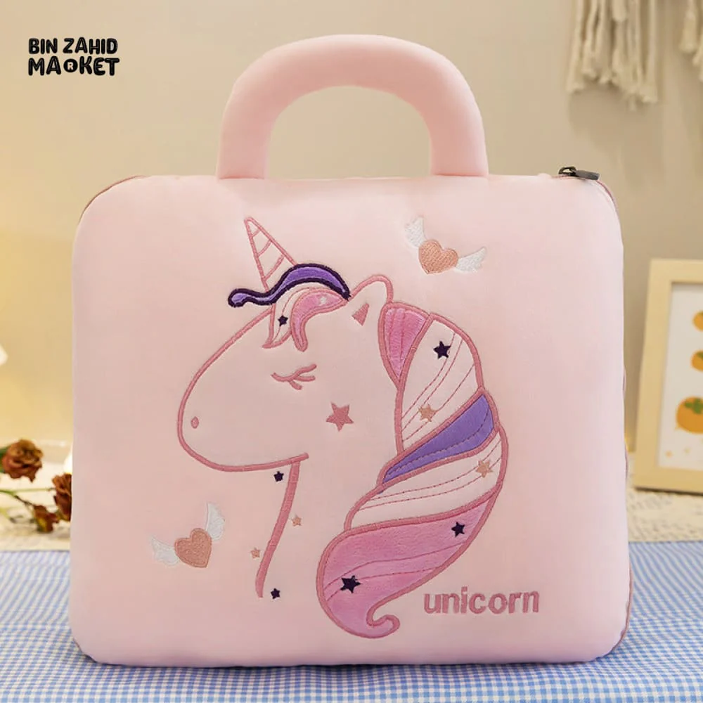2-IN-1 PILLOW QUILT – MULTIFUNCTIONAL FOLDING BLANKET & OFFICE NAP PILLOW RANDOM COLORS - Image 6