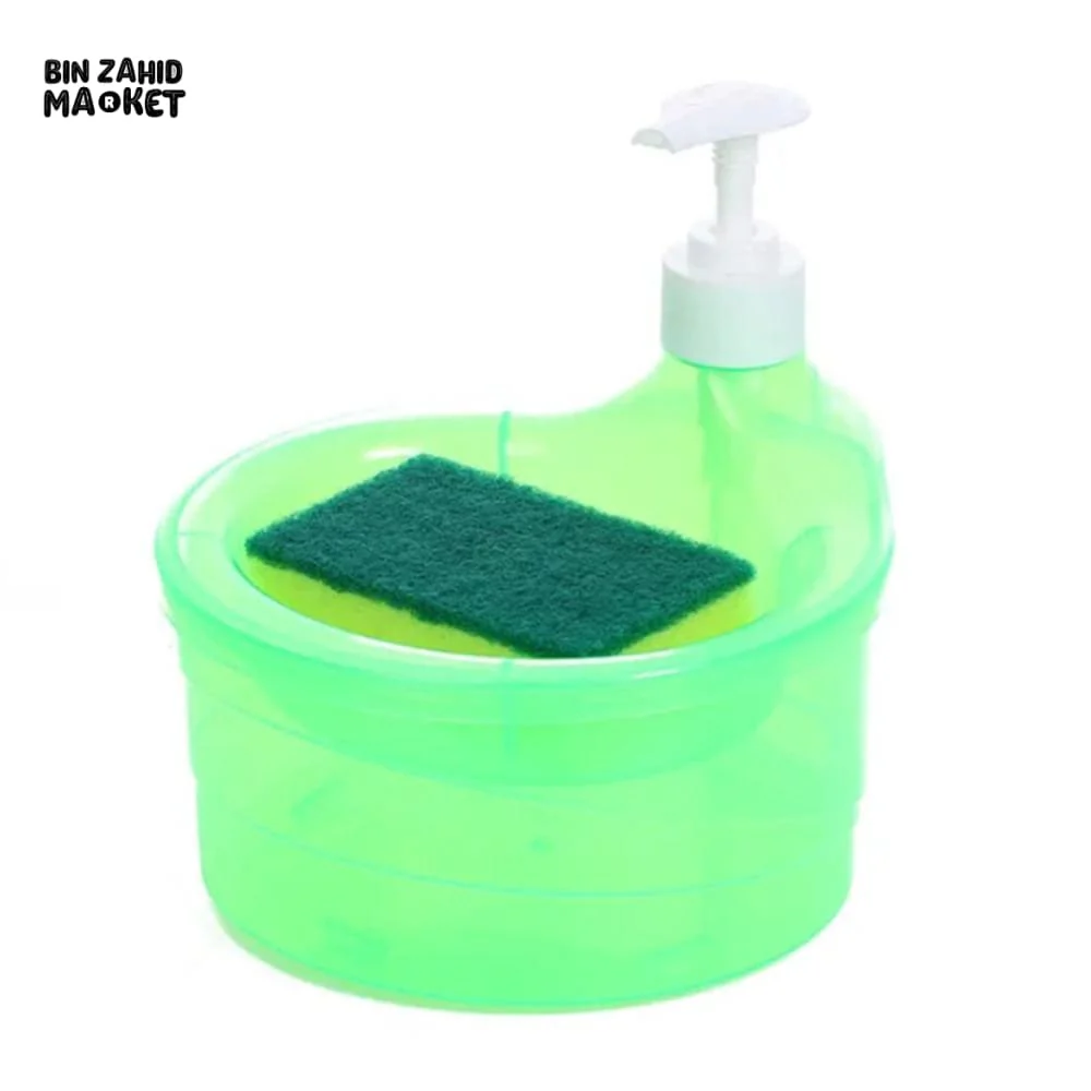 2-IN-1 SOAP PUMP & SPONGE CADDY – COUNTERTOP SINK ORGANIZER - Image 7