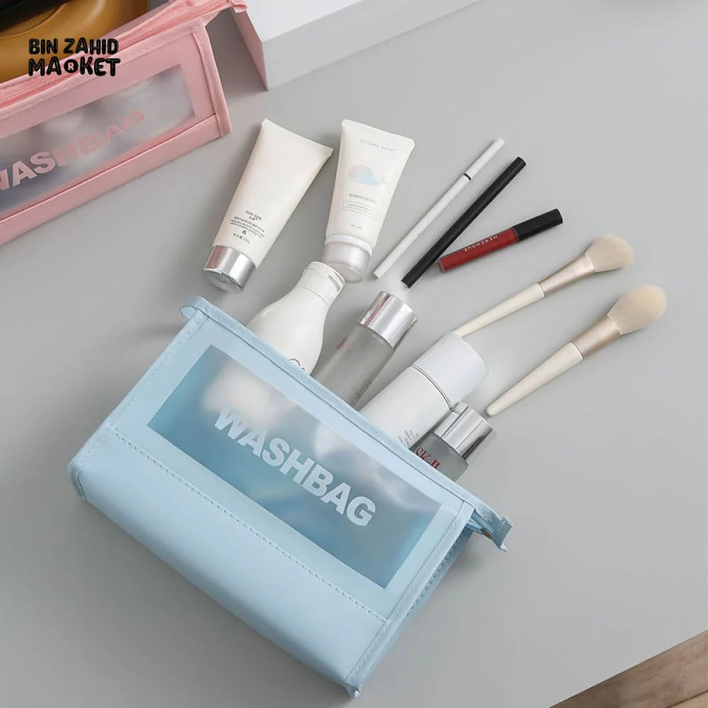 2 PIECES WASH DAY POUCH SET – TRAVEL & COSMETIC BAGS - Image 7