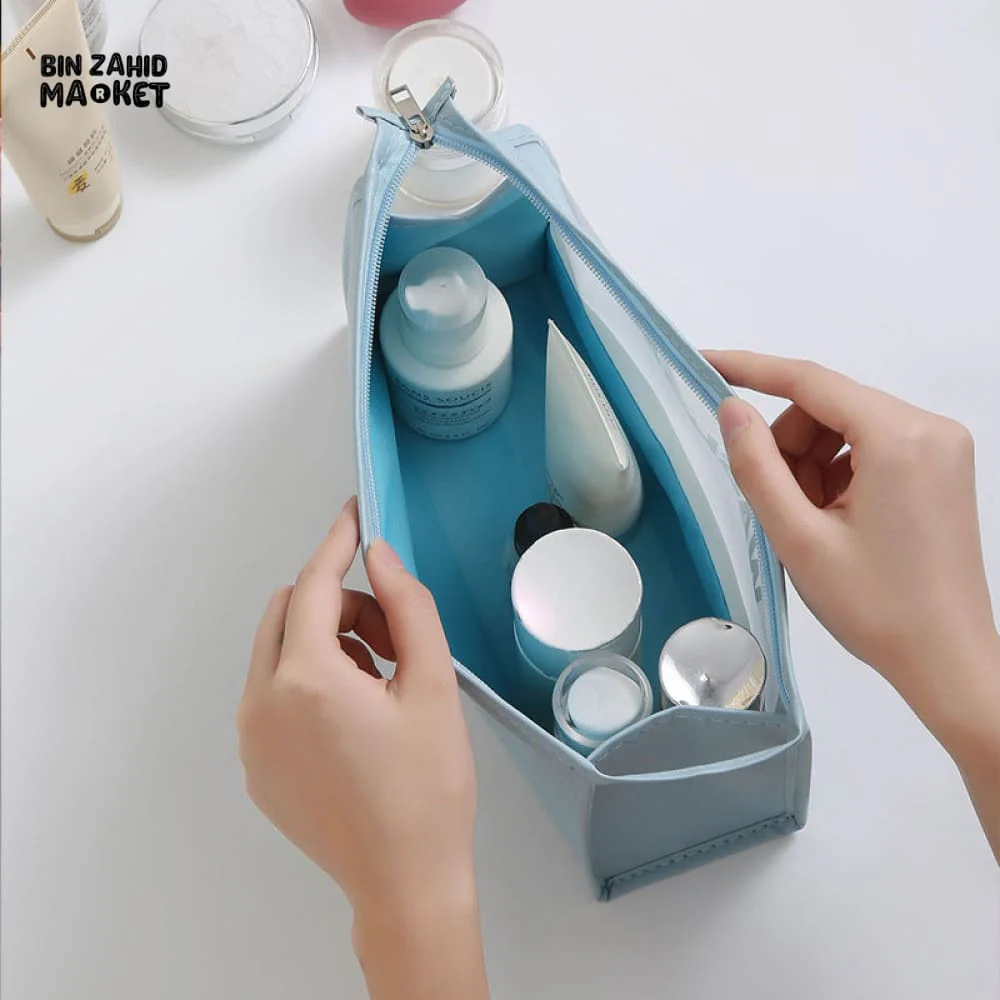 2 PIECES WASH DAY POUCH SET – TRAVEL & COSMETIC BAGS - Image 8