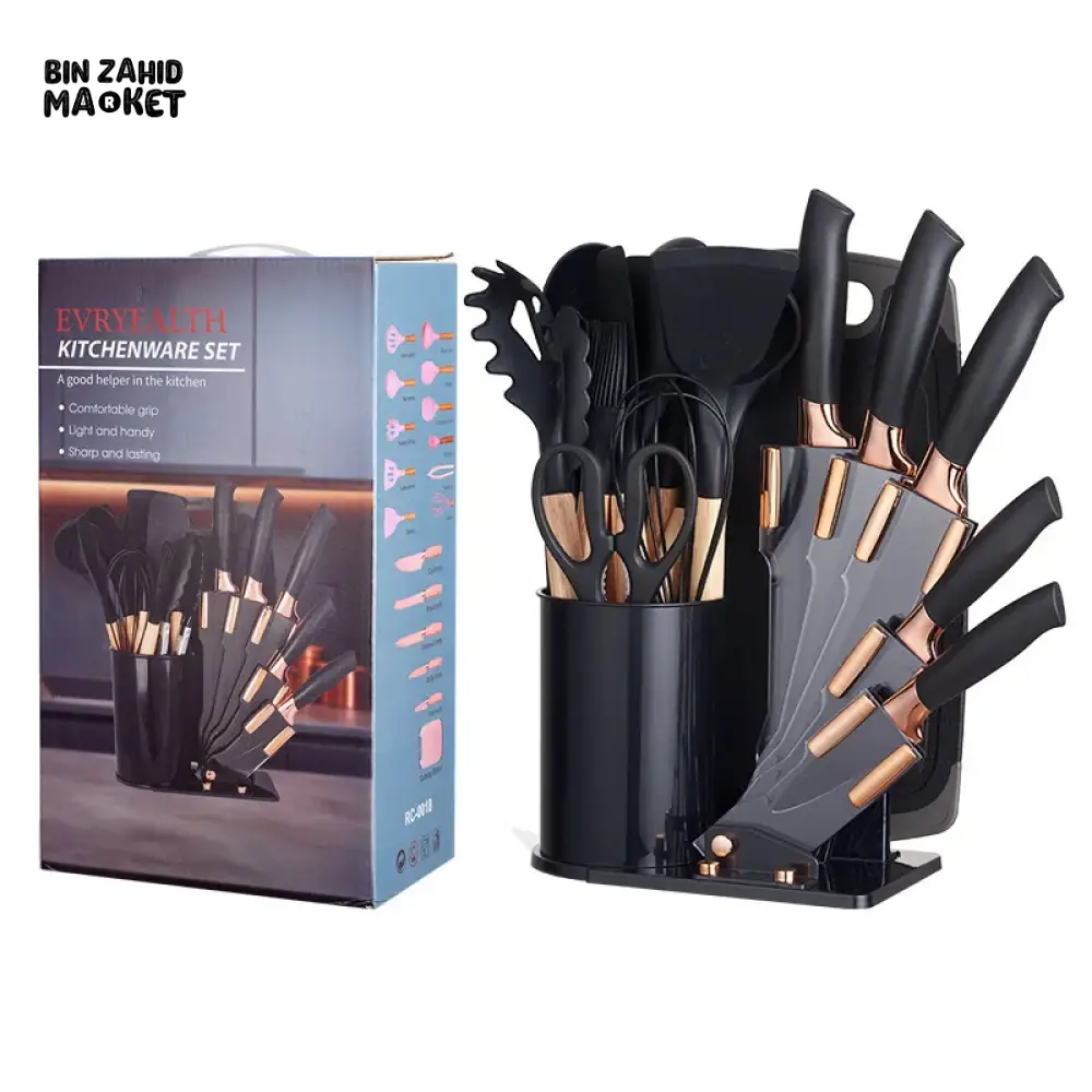 20 PIECES PREMIUM FOOD-GRADE SILICONE KITCHEN UTENSILS SET – NON-STICK HEAT-RESISTANT COOKING & BAKING TOOLS WITH SPOONS LADLES SPATULAS & PAN ACCESSORIES - Image 5