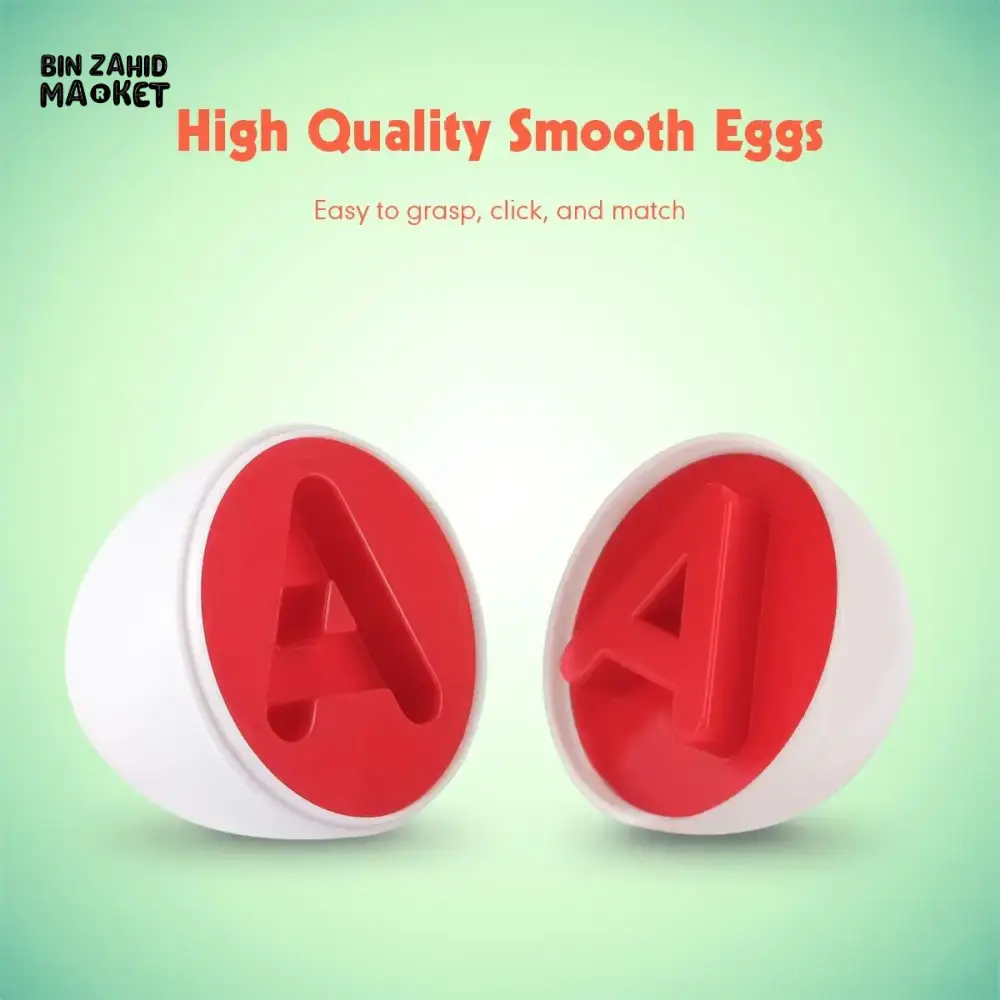26 PIECES SET OF COLORFUL MATCHING EGGS FOR KIDS - Image 2