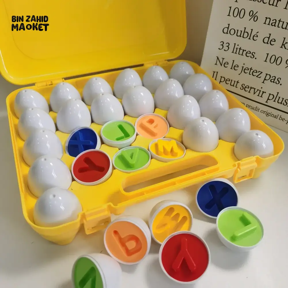 26 PIECES SET OF COLORFUL MATCHING EGGS FOR KIDS - Image 5