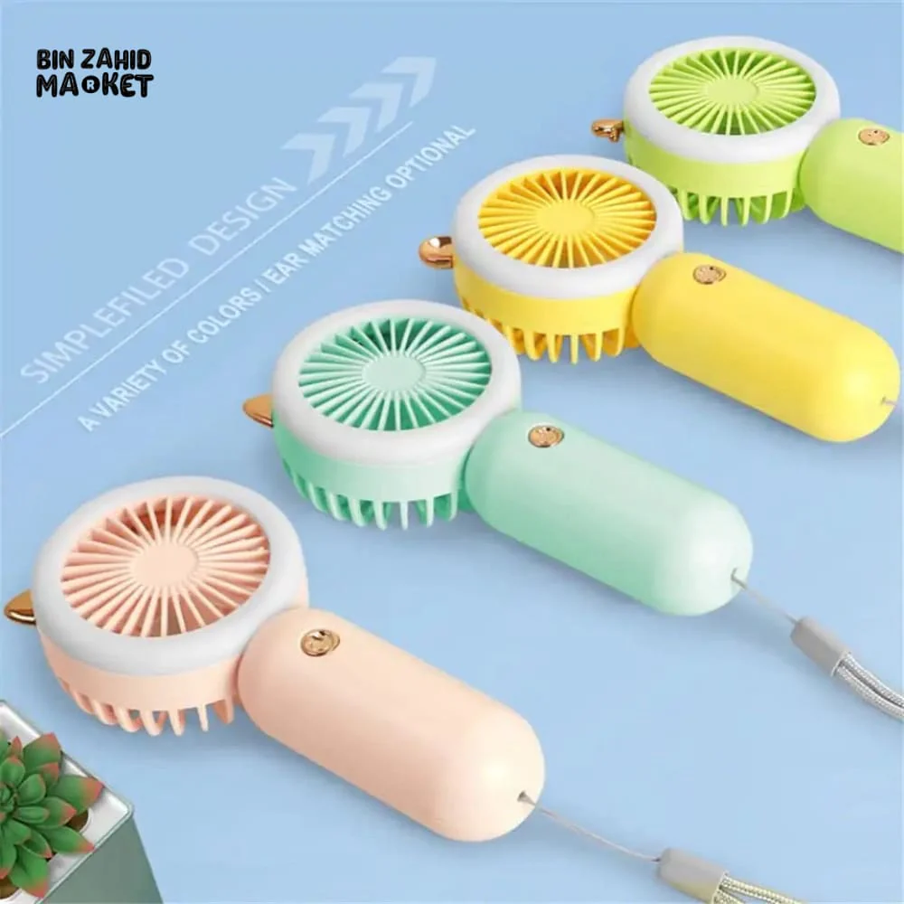 2IN1 CUTE MINI FAN + LED LIGHT - Image 7