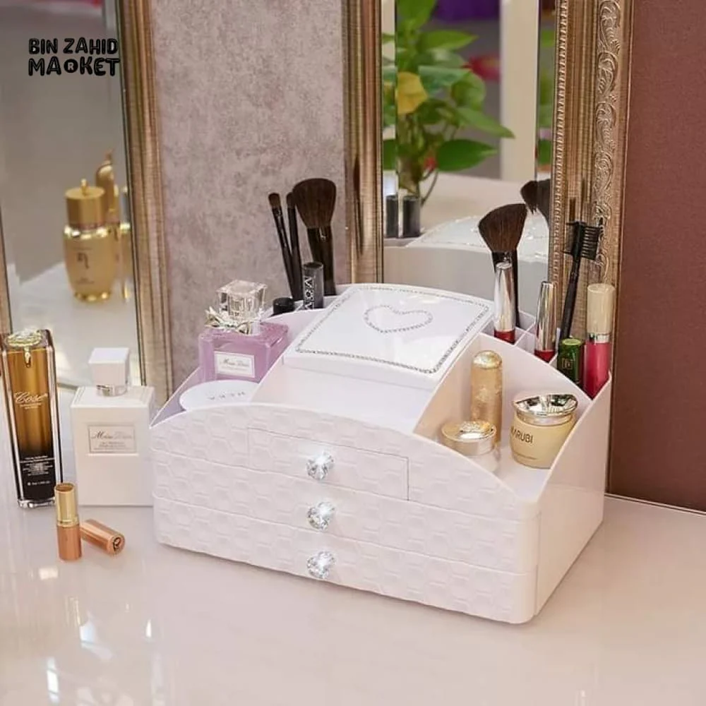 2X DRAWERS JEWLERY & COSMETIC ORGANIZER - Image 3