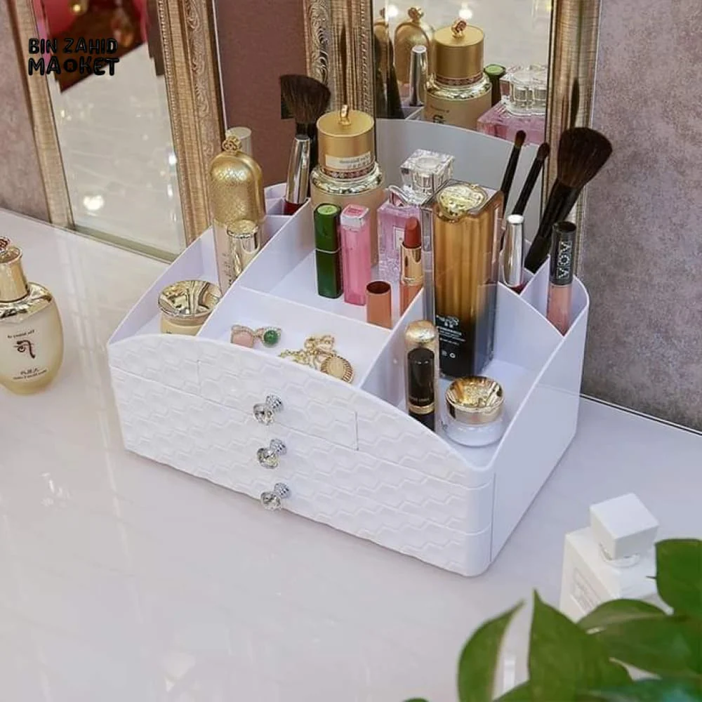 2X DRAWERS JEWLERY & COSMETIC ORGANIZER - Image 4