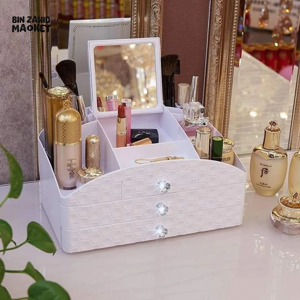 2X DRAWERS JEWLERY & COSMETIC ORGANIZER - Image 5