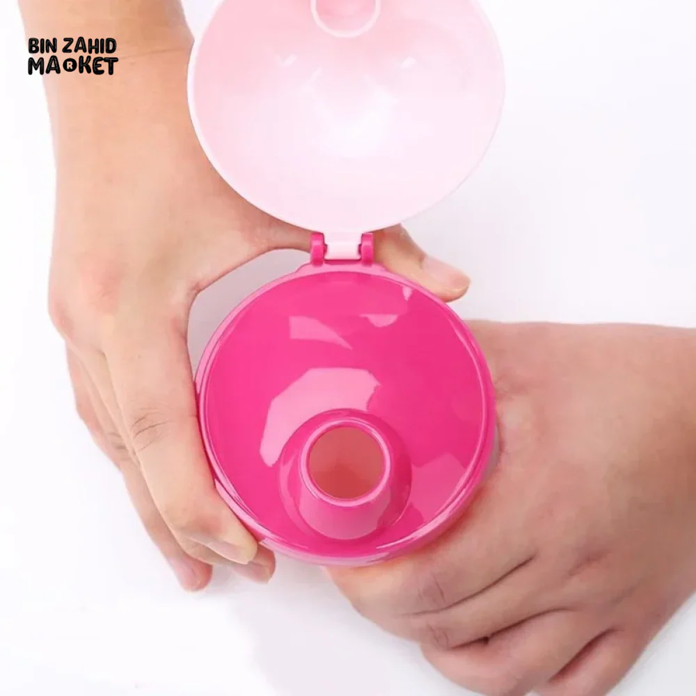 3-GRIDS BEAR SHAPE MILK POWDER DISPENSER PORTABLE LEAKPROOF BABY FEEDING BOX - Image 3