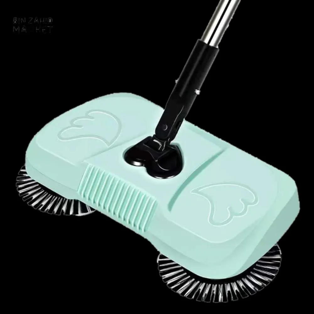 3-IN-1 MAGIC BROOM MOP – HAND PUSH FLOOR SWEEPER DUST COLLECTOR & WET CLEANER - Image 2