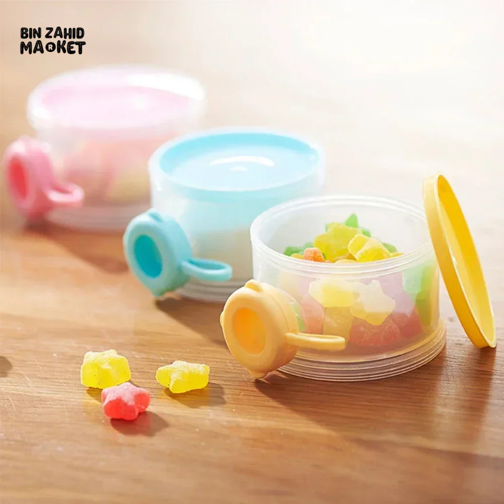 3-LAYER 360ML BPA-FREE BABY MILK POWDER BOX SIDE OPEN FOOD STORAGE CONTAINER - Image 2