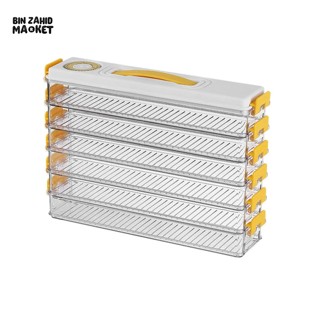 3-LAYER DUMPLING & SANDWICH STORAGE BOX FOOD GRADE PORTABLE WITH TIMING FREEZER - Image 6