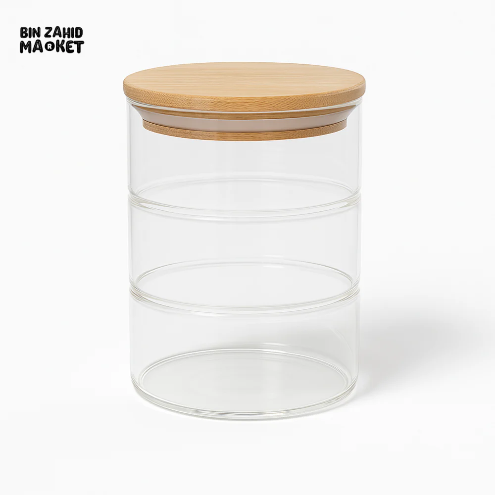 3 LAYER GLASS FOOD CONTAINER - Image 2
