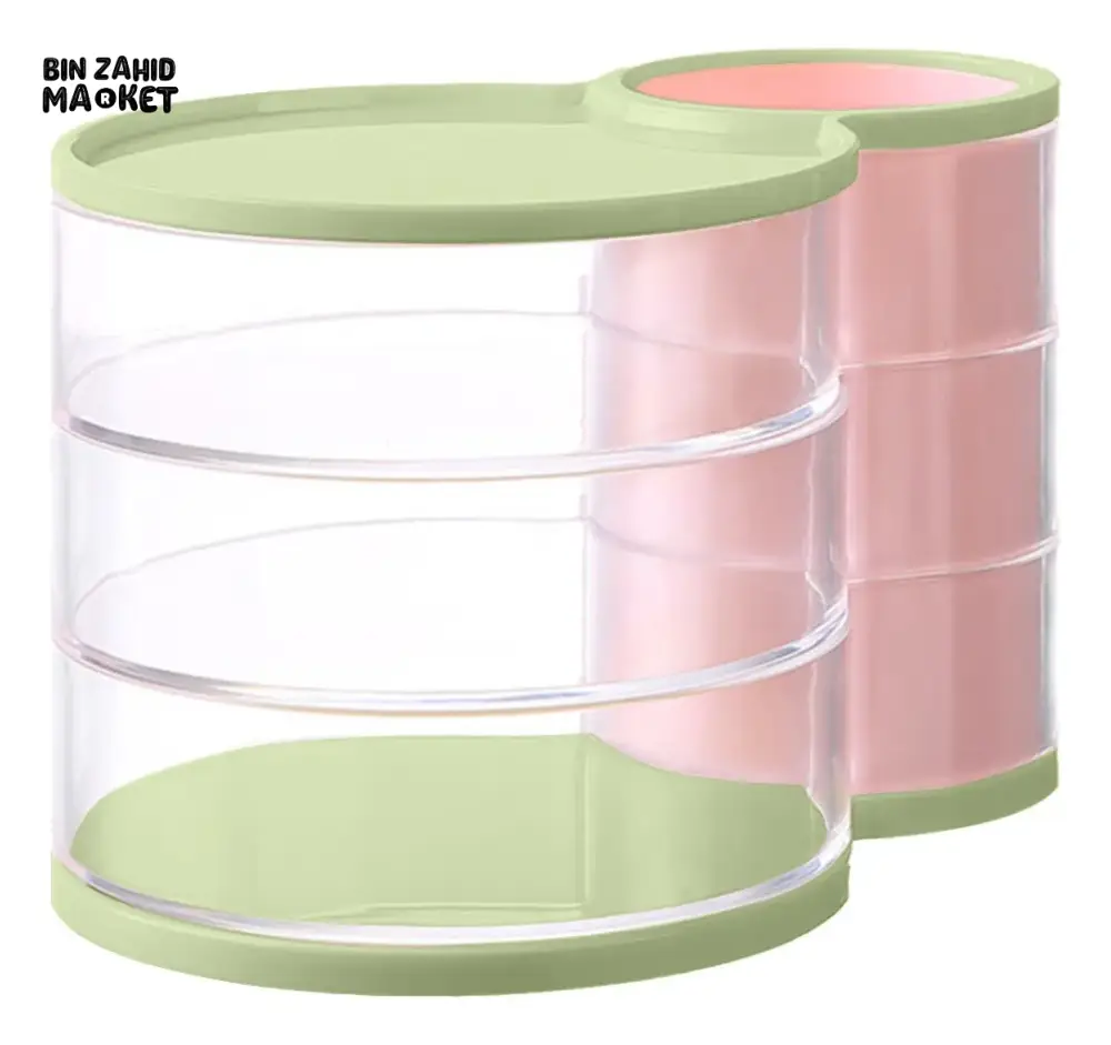 3-LAYER MAKEUP BRUSH STAND – JEWELRY & COSMETIC ORGANIZER - Image 5