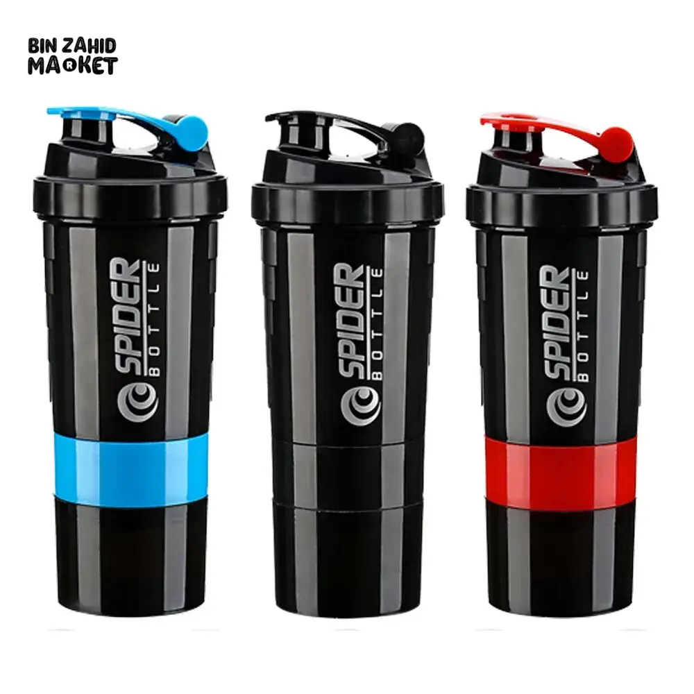 3-LAYER PROTEIN SHAKER BOTTLE – POWDER STORAGE MIXING CUP FOR GYM - Image 6