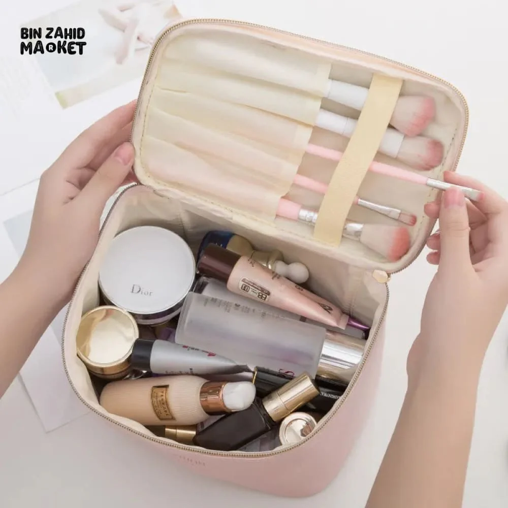 3 PIECES PU TRAVEL COSMETIC BAG - Image 2