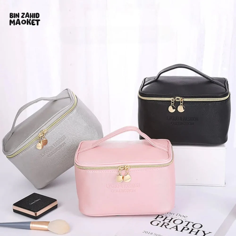 3 PIECES PU TRAVEL COSMETIC BAG - Image 4