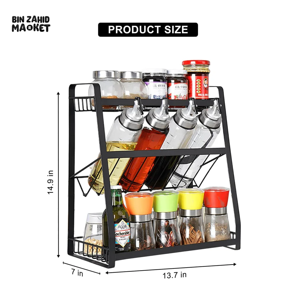 3-TIER KITCHEN STORAGE RACK - Image 3
