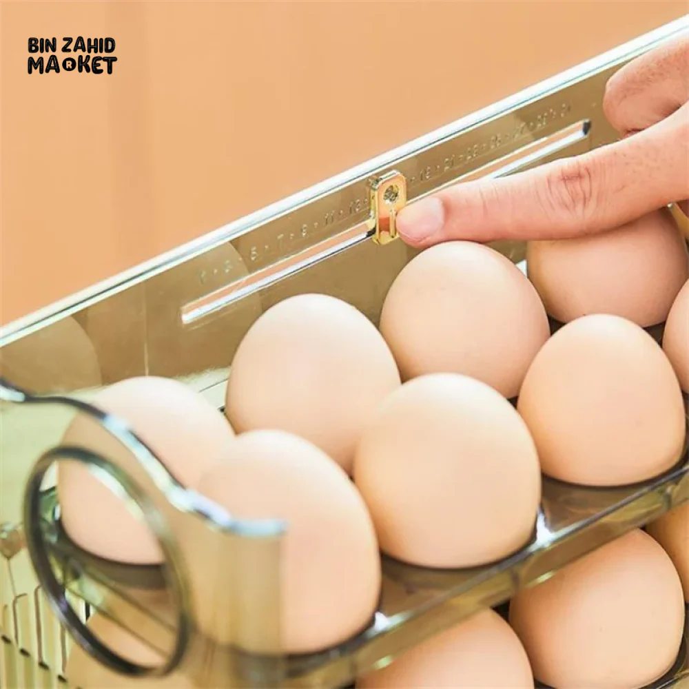 30 GRIDS EGG STORAGE BOX LARGE CAPACITY TRANSPARENT EGG CONTAINER - Image 5