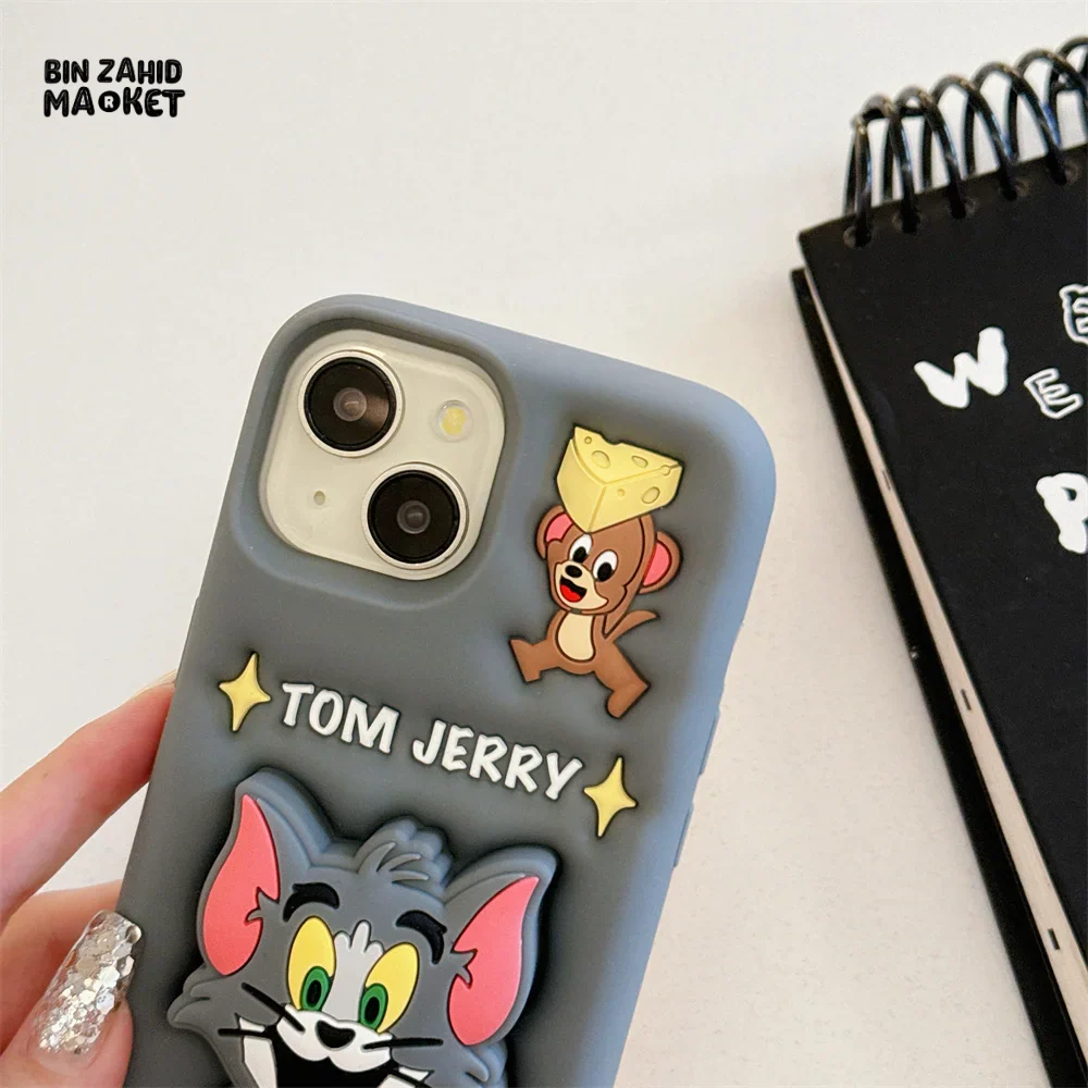 3D TOM & JERRY IPHONE CASE – SOFT SILICONE COVER - Image 4
