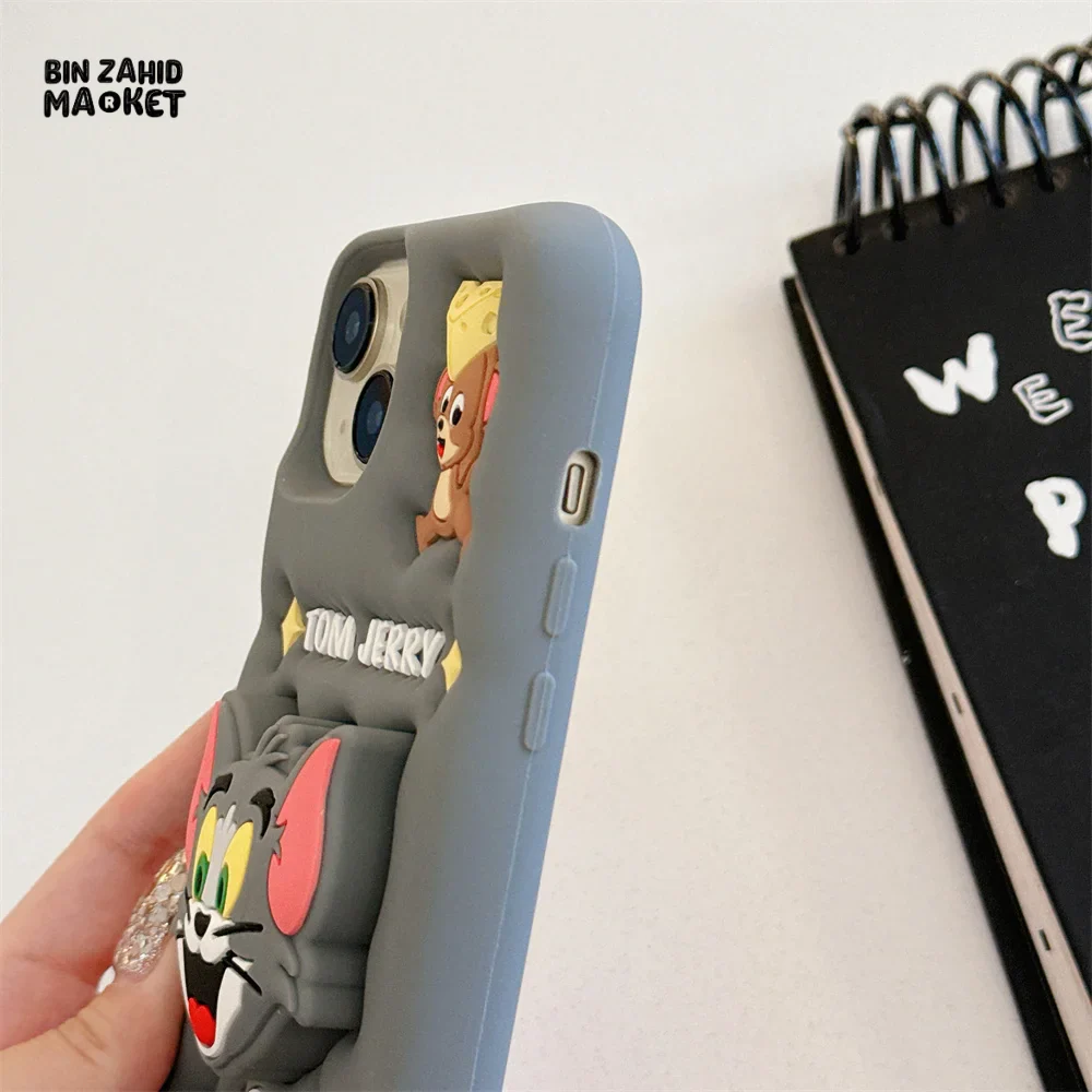 3D TOM & JERRY IPHONE CASE – SOFT SILICONE COVER - Image 5