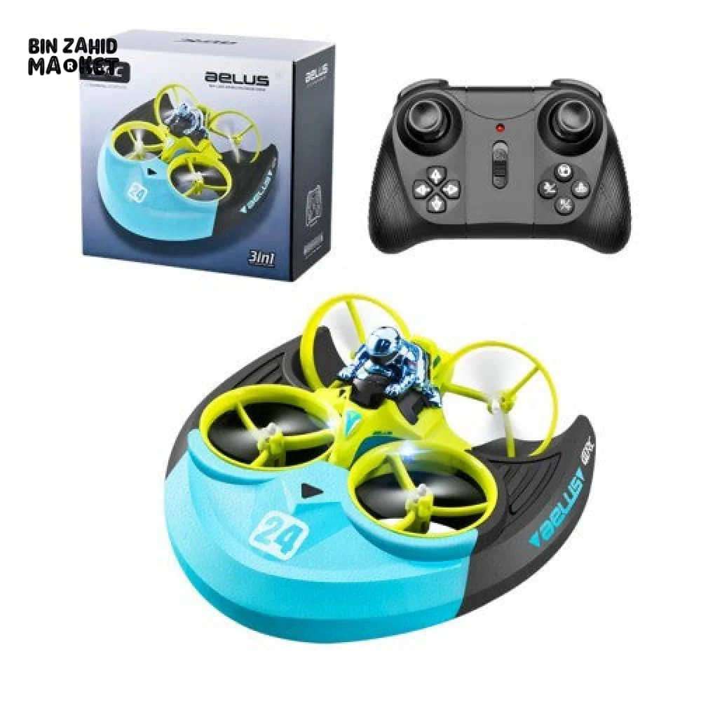 3IN1 4DRC REMOTE CONTROL CAR & BOAT V24 DRONE - Image 4