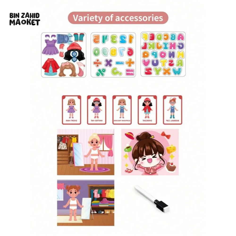 3IN1 CREATIVE KIDS FIRST DRAWING BOARD 14 PIECES ACCESSORIES - Image 9