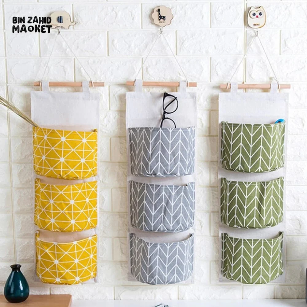 3X GRIDS WALL HANGING STORAGE ORGANIZER - Image 2