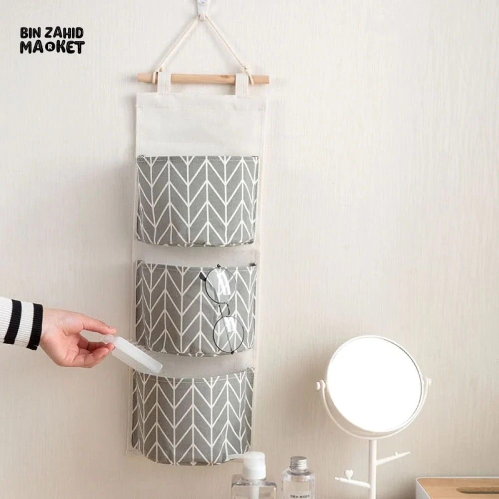 3X GRIDS WALL HANGING STORAGE ORGANIZER - Image 3