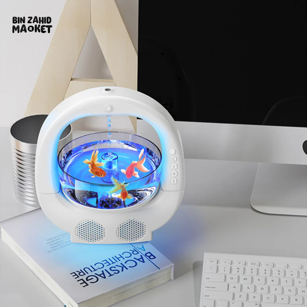 4 IN 1 ANTI-GRAVITY AROMA DIFFUSER & COOL MIST HUMIDIFIER BLUETOOTH SPEAKER FOR HOME OFFICE & BEDROOM - Image 2