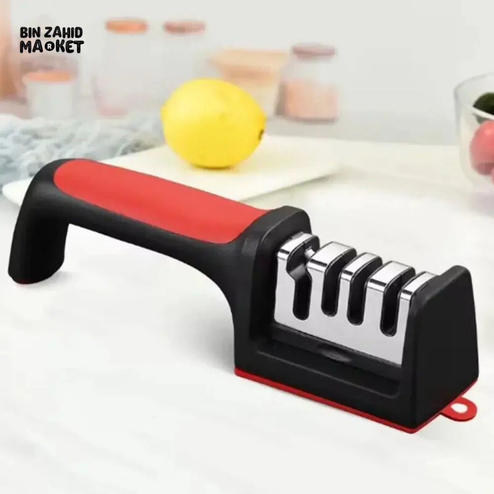 FAST 4-STAGE PROFESSIONAL KNIFE SHARPENER – SHARPENING & CUTTING TOOL FOR KITCHEN BLADES - Image 2
