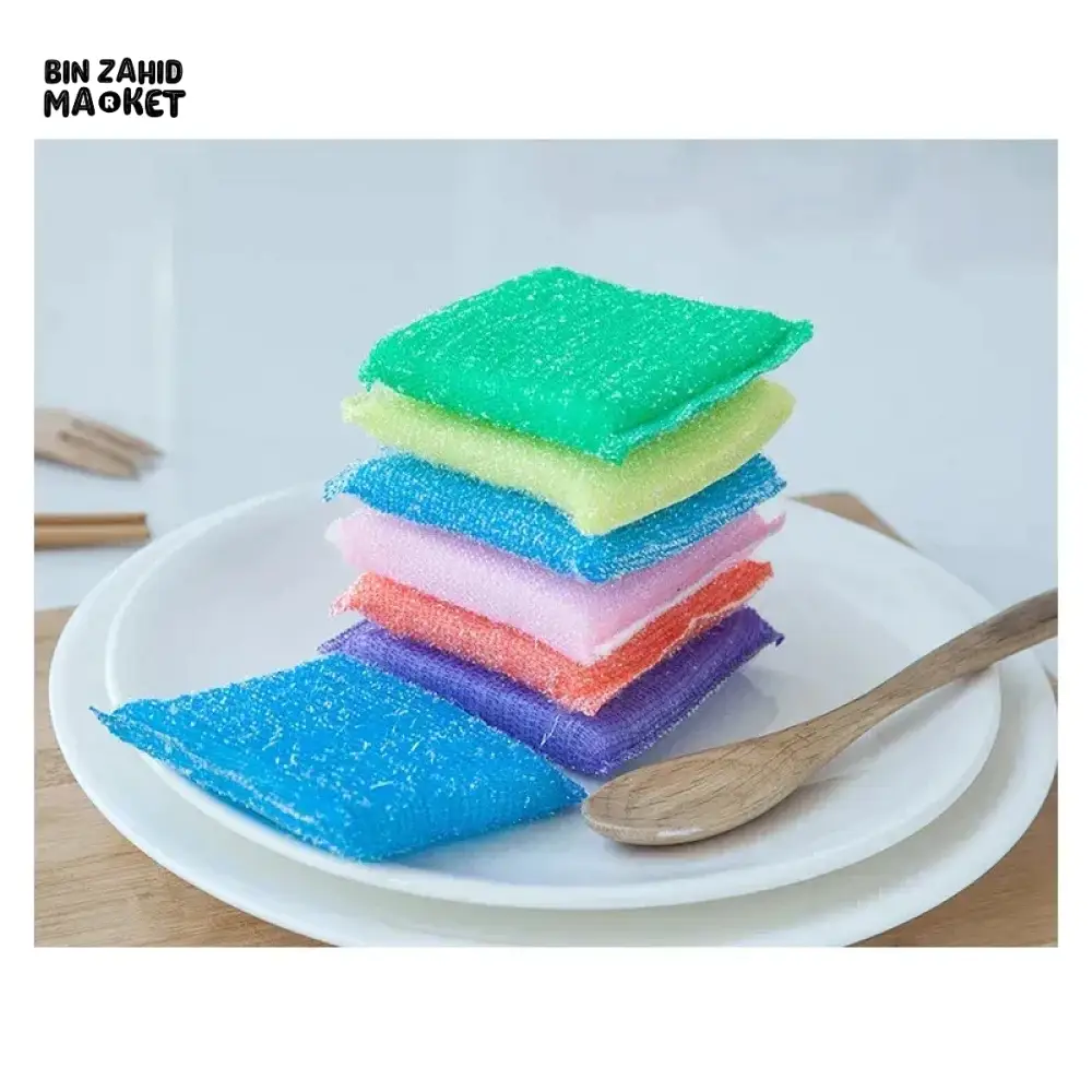 4 PIECES DISH WASHING SPONGE SET - Image 5
