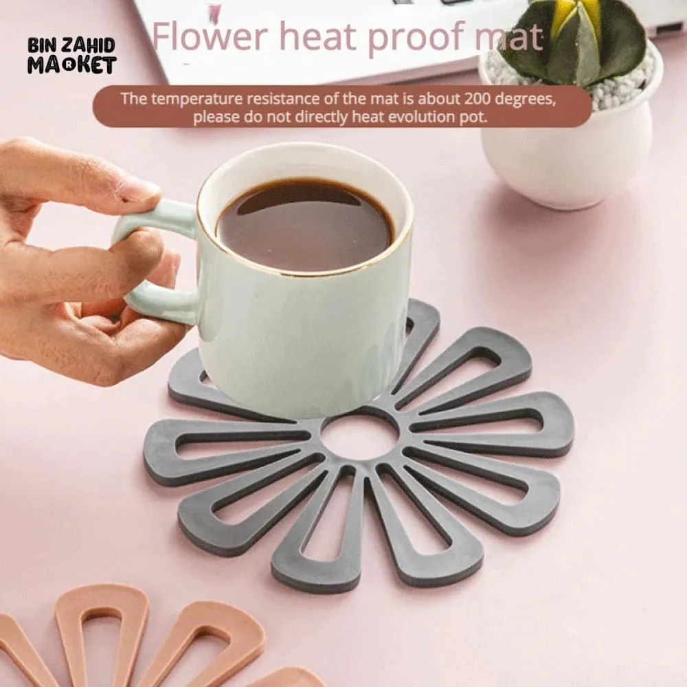 2 PIECES PETAL SILICONE HEAT INSULATION PAD - Image 5