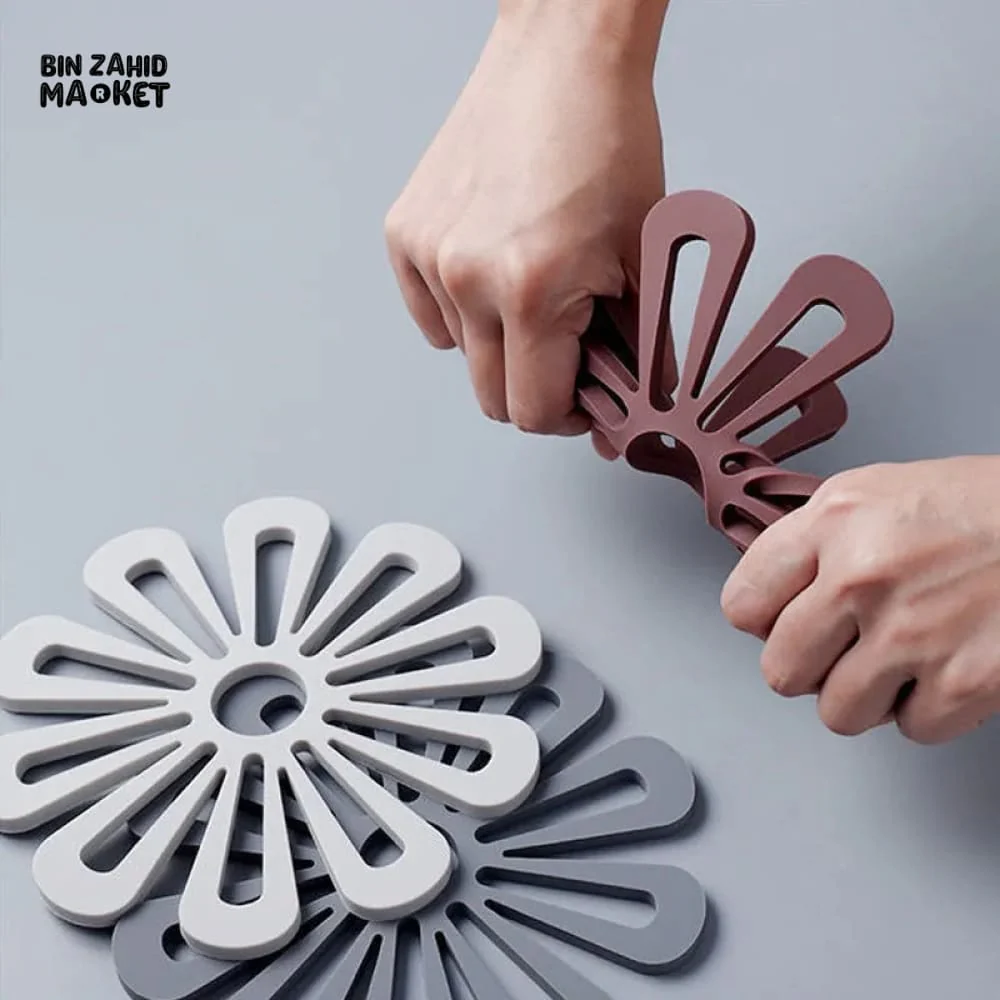 2 PIECES PETAL SILICONE HEAT INSULATION PAD - Image 6