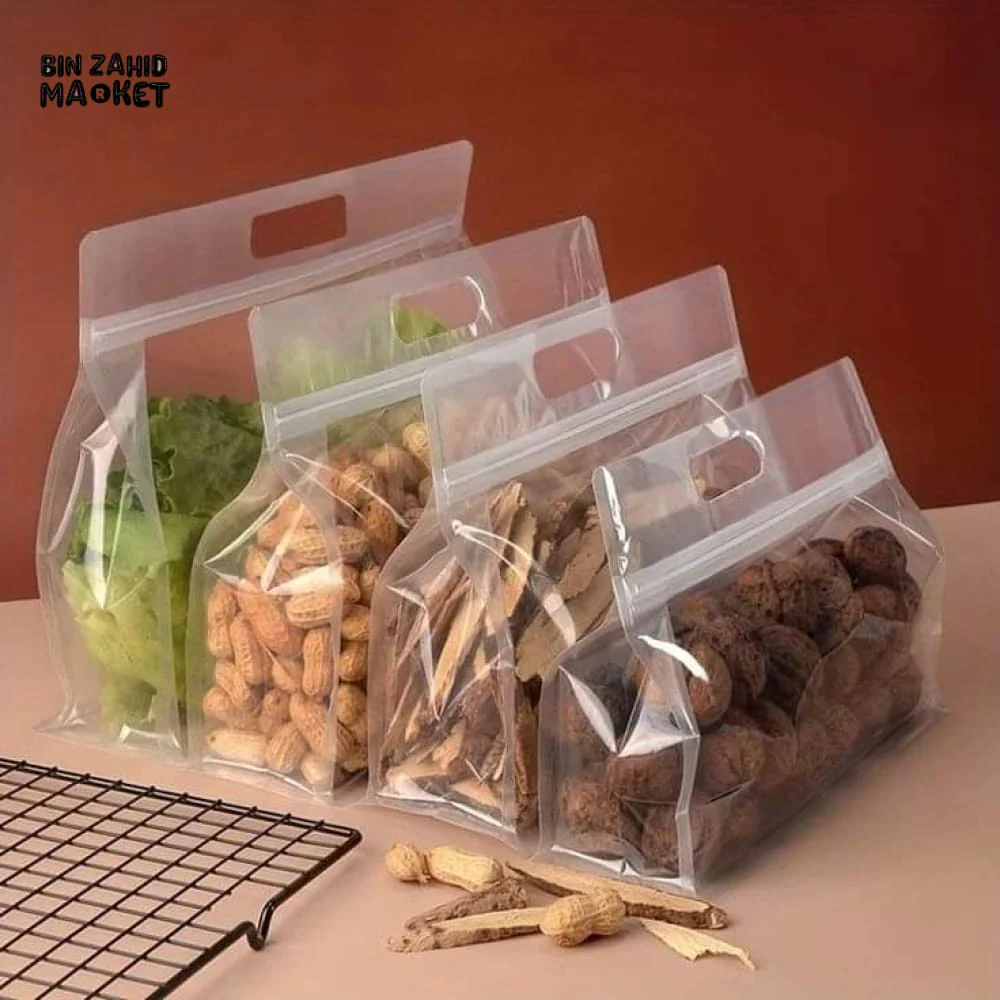 4 PIECES SEALED AIRTIGHT PLASTIC BAGS - Image 3