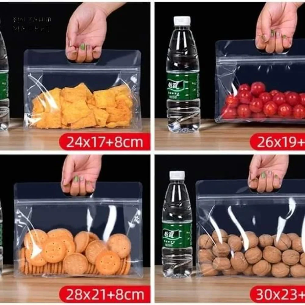 4 PIECES SEALED AIRTIGHT PLASTIC BAGS - Image 8