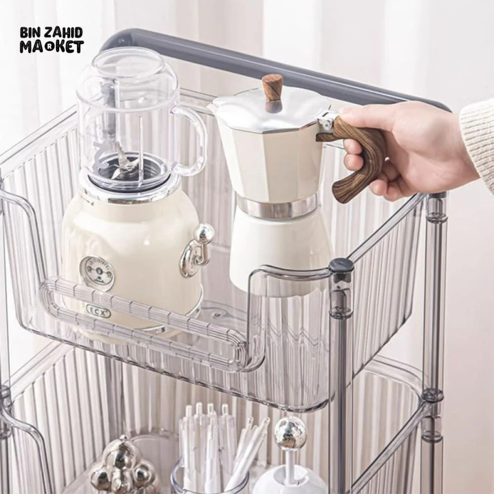 4 TIER LUXURY STORAGE CART FOR KITCHEN & BATHROOM - Image 5