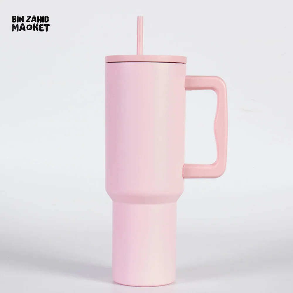 40OZ INSULATED STAINLESS STEEL TUMBLER - LIGHT PINK - Image 6