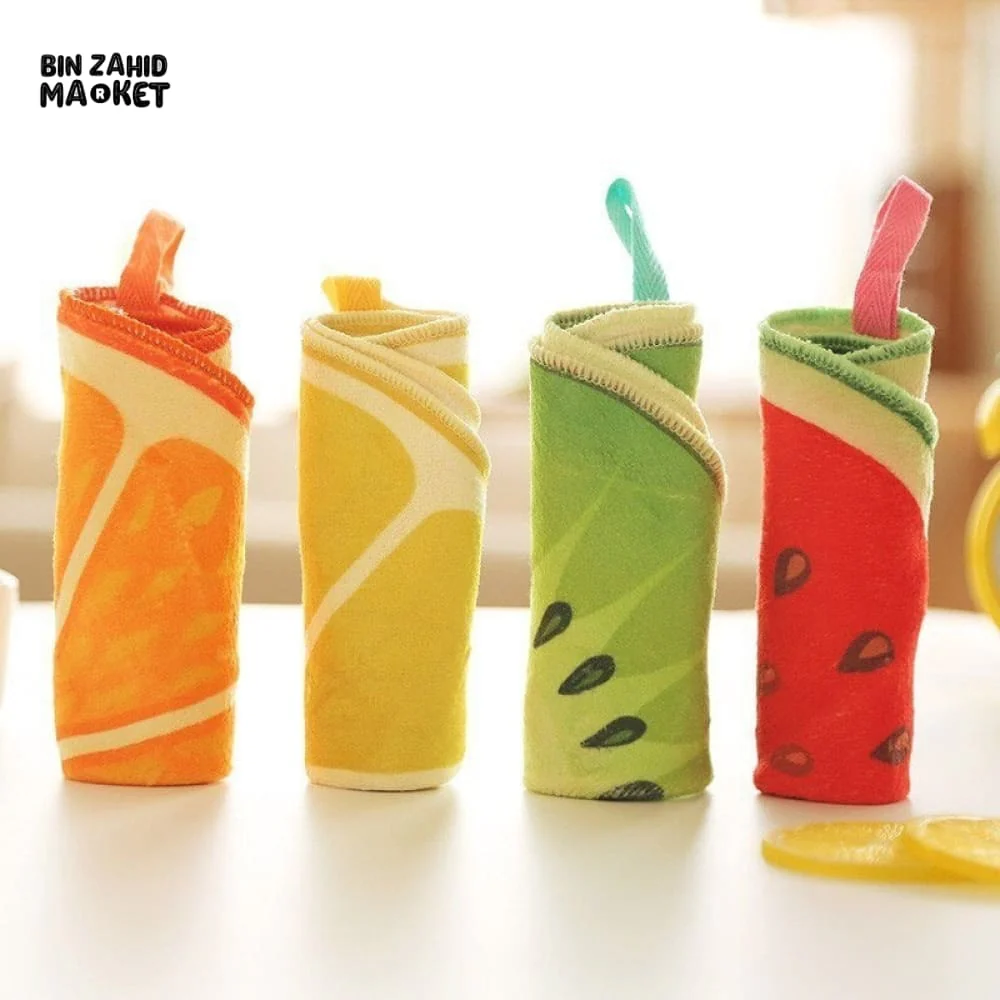 4PIECE FRUIT KITCHEN CLEANING TOWELS – HANGING MULTIPURPOSE WIPES FOR LUXURY VILLA DECOR - Image 2