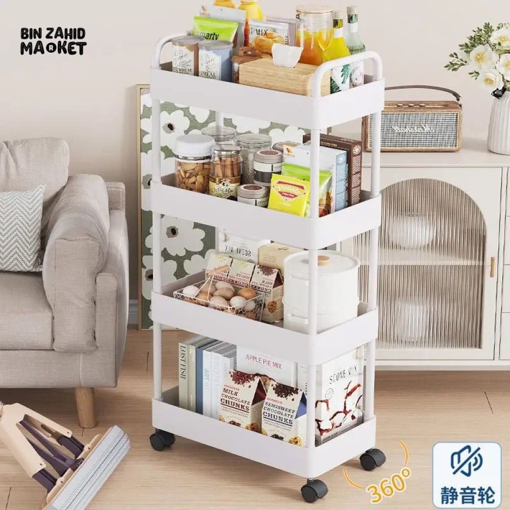 4X LAYERS TROLLEY WITH WHEELS - Image 3