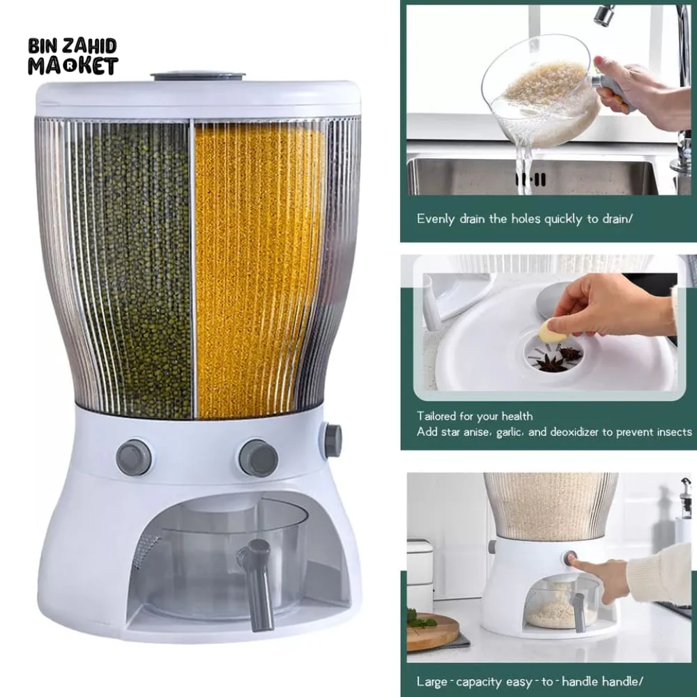4X PARTITIONS ROTATING CEREAL DISPENSER - Image 6