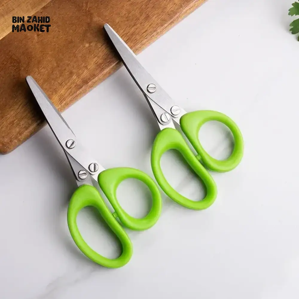 5-BLADE HERB SCISSORS – STAINLESS STEEL SPRING ONION CUTTER - Image 9