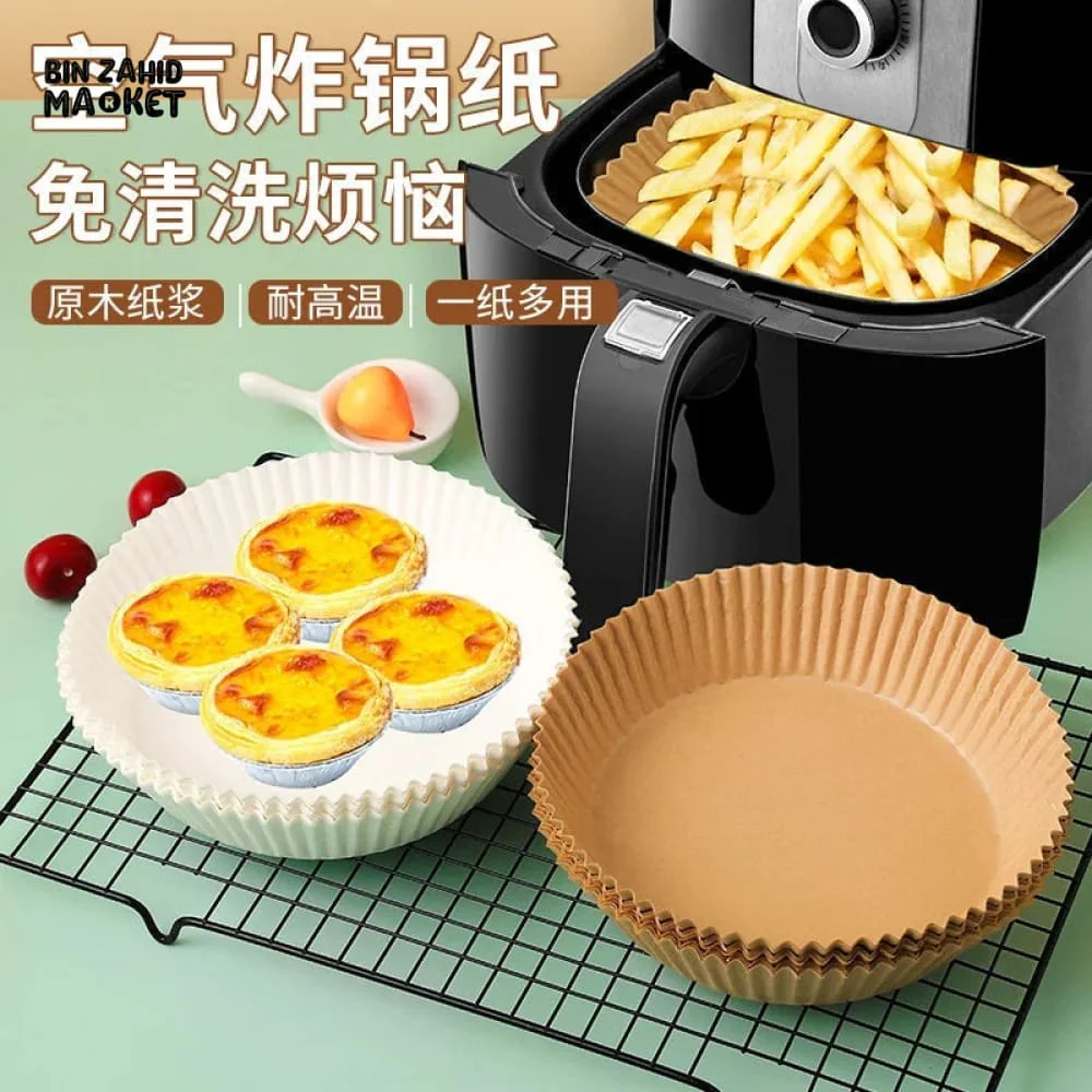 50 PIECES DISPOSABLE AIR FRYER PAPER LINERS - Image 7