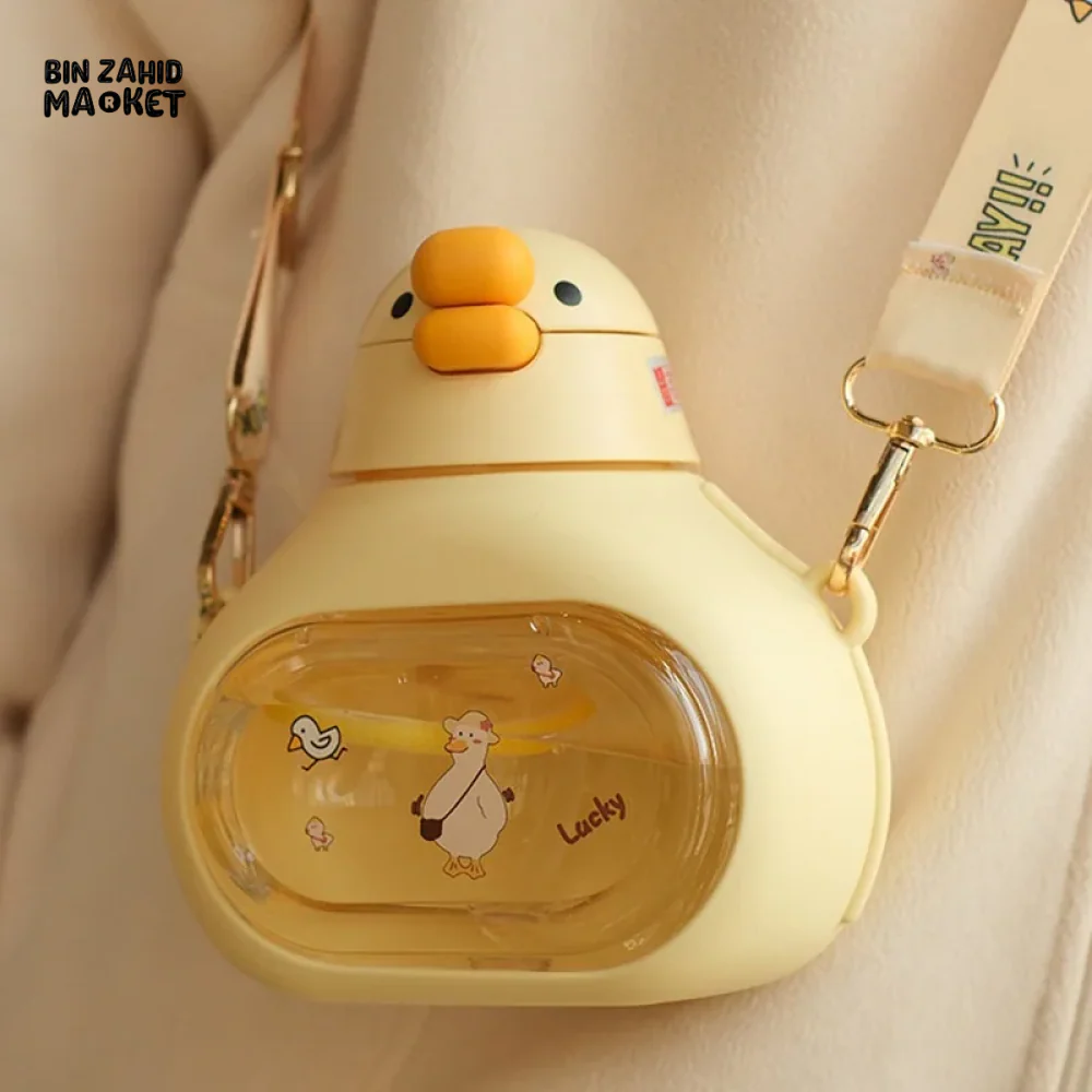 500ML KAWAII KIDS WATER BOTTLE – CUTE CARTOON STRAW CUP GREAT FOR SCHOOL & SUMMER USE - Image 5