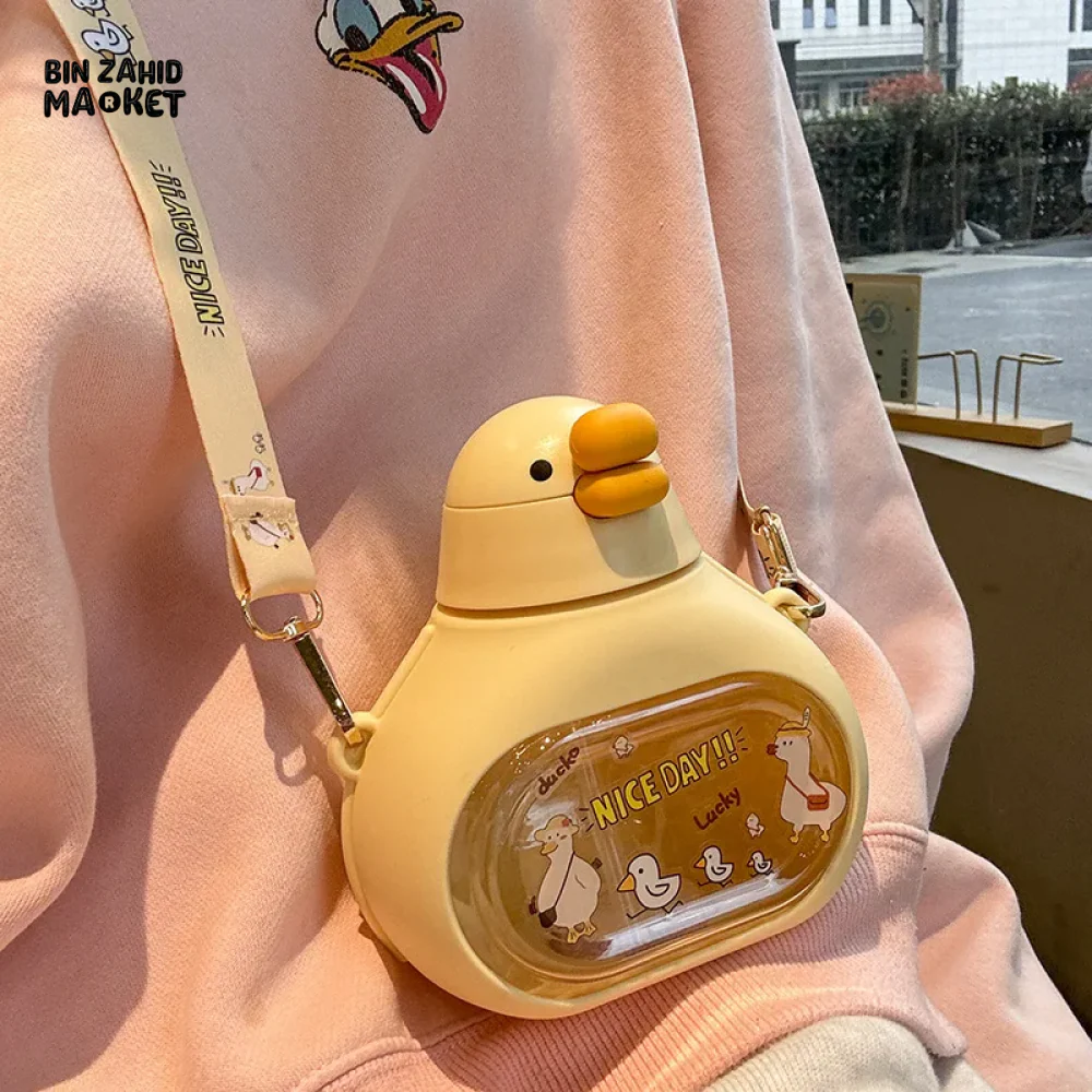 500ML KAWAII KIDS WATER BOTTLE – CUTE CARTOON STRAW CUP GREAT FOR SCHOOL & SUMMER USE - Image 6